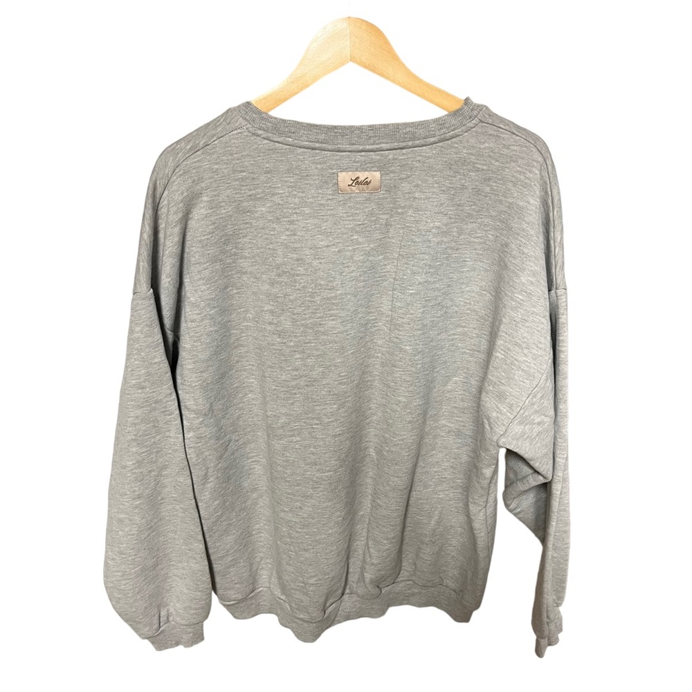 Lai Lai oversized gray sweatshirt size small - Picture 3 of 7
